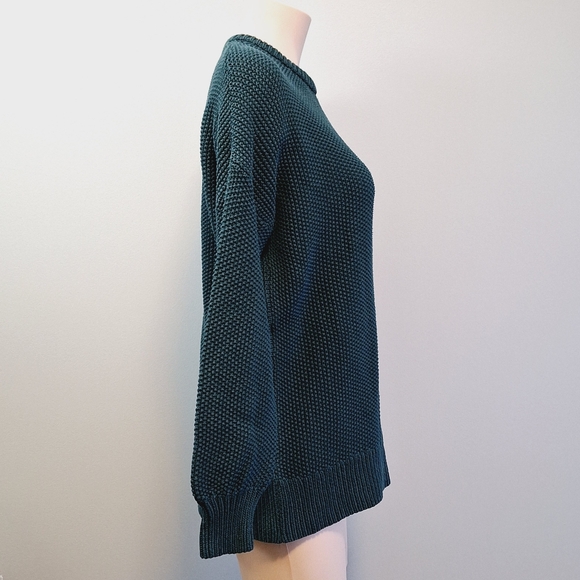 2️⃣9️⃣/4️⃣ Old Navy cotton sweater in emerald color - Picture 2 of 6